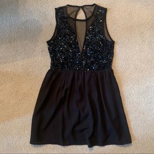 Little black sparkly dress